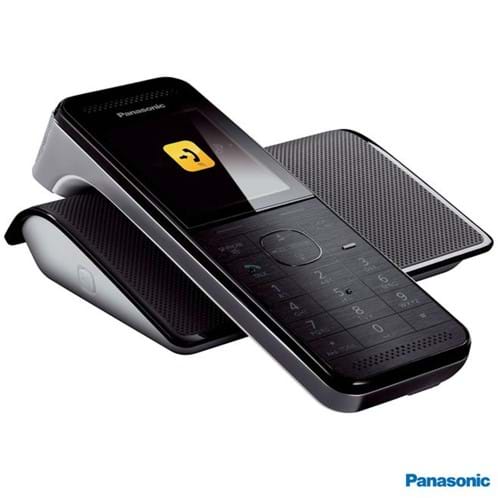 Telefone Sem Fio Wi-Fi KX-PRW110LBW 1.9 GHz Preto com Conexão com Smartphone - Panasonic