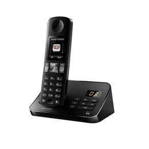 Telefone Sem Fio D6051B Viva Voz/Secretária Eletrônica/Babá Eletrônica Preto Philips