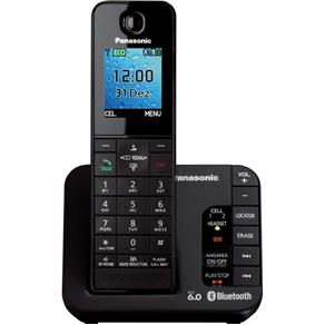 Telefone Sem Fio Dect 6.0 1.8Ghz com Secretária Eletrônica, Função Bluetooth, Link-To-Cell Kx-Tgh260Lbb Preto Panasonic - Preto