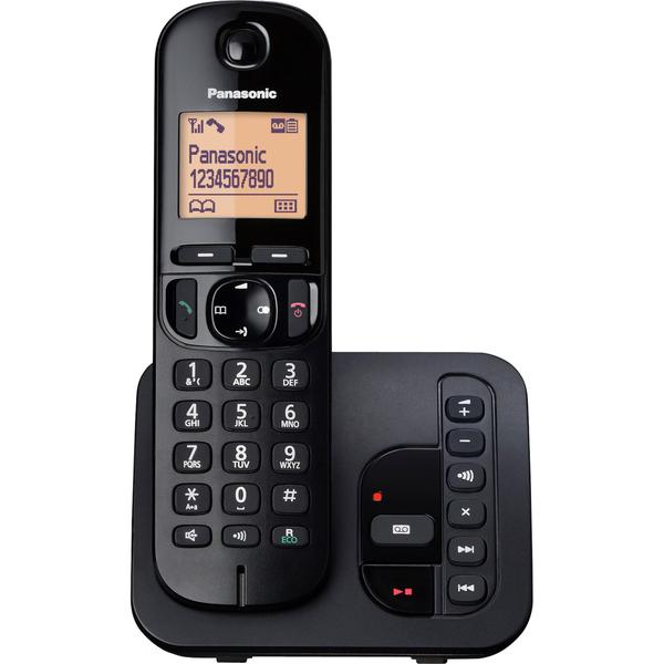 Telefone Sem Fio DECT 6.0 1.9GHz KX-TGC220LBB Preto Panasonic - Panasonic