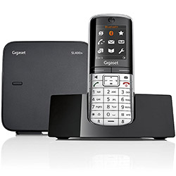 Telefone Sem Fio DECT 6.0 C/ Identificador de Chamadas, Secretária Eletrônica, Viva Voz e Agenda para Até 500 Contatos SL400A - Gigaset