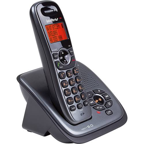 Tudo sobre 'Telefone Sem Fio Dect 6.0 C/ Secretária Eletrônica, ID Chamadas, Agenda Telefônica, Viva Voz TS 6130 - Intelbras'