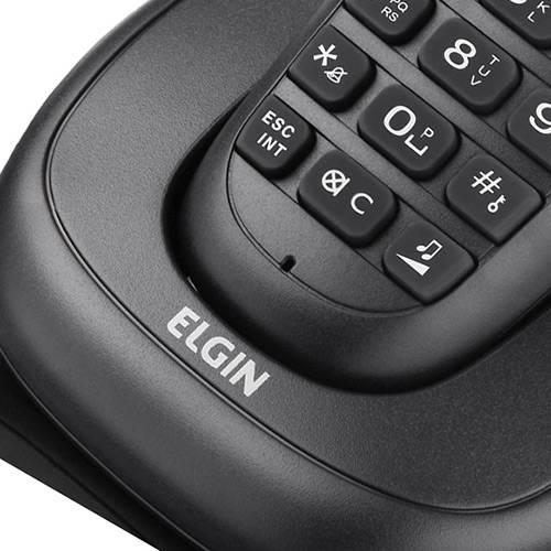 Telefone Sem Fio DECT C/ Identificador de Chamadas, Viva Voz e Display Iluminado TSF 7001 - Elgin