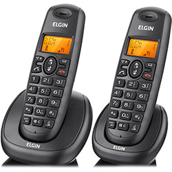 Telefone Sem Fio DECT com Identificador de Chamadas, Viva Voz e Display Iluminado + Ramal TSF 7002 - Elgin