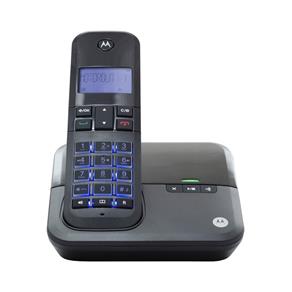 Telefone Sem Fio Digital Até 5 Ramais com Viva-voz + Id de Chamadas + Sec Eletrônica Preto MOTO4000-SE Motorola