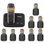 Telefone Sem Fio Digital com Entrada para 2 Linhas Ts 5150 com 8 Ramal Adicional Ts 5121 Intelbras