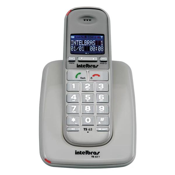 Telefone Sem Fio Digital Intelbras Ts 63 V Branco