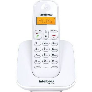Telefone Sem Fio Digital Intelbras TS3110 Branco