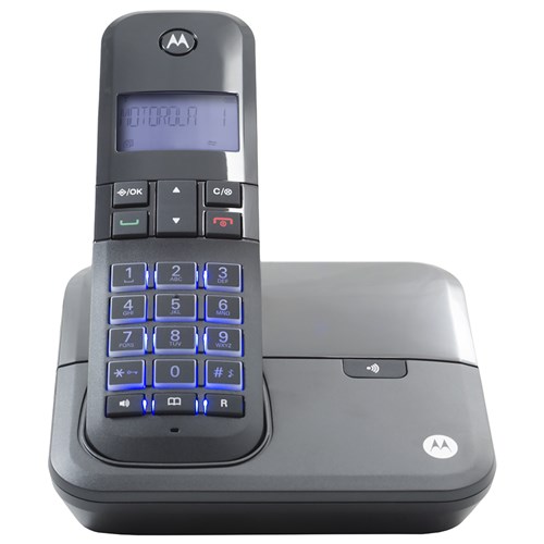 Telefone Sem Fio Digital Motorola com Identificador de Chamadas Preto Moto4000