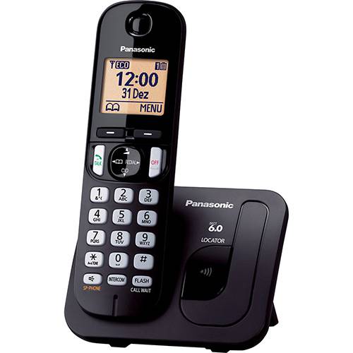 Telefone Sem Fio Digital Panasonic KX-TGC210LBB com Conferência