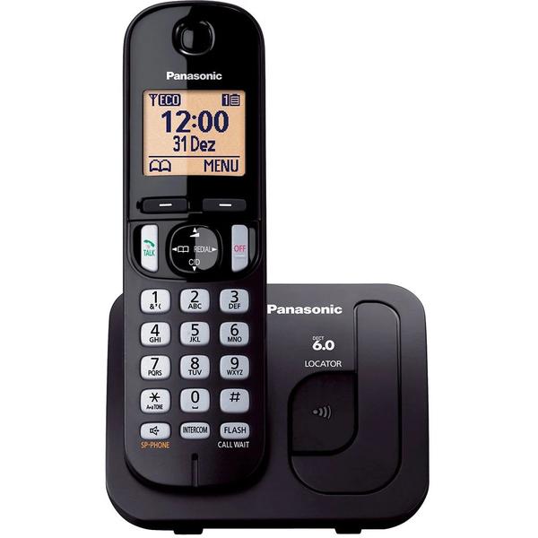 Telefone Sem Fio Digital Panasonic KX-TGC210LBB - Panasonic