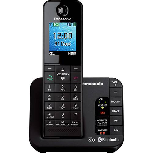 Tudo sobre 'Telefone Sem Fio Digital Panasonic KX-TGH260LBB com Babá Eletrônica'