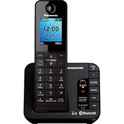 Telefone Sem Fio Digital Panasonic KX-TGH260LBB com Babá Eletrônica