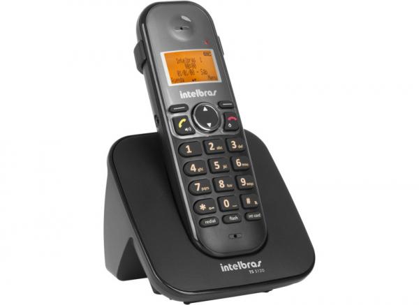 Telefone Sem Fio Digital Preto Intelbras Ts5120 com Viva Vo