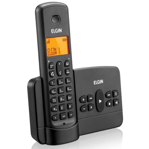 Telefone Sem Fio Elgin com Identificador de Chamadas e Viva-voz Preto Elgin - Tsf800se