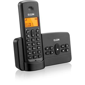 Telefone Sem Fio Elgin Secretária Eletrônica TSF800SE Preto