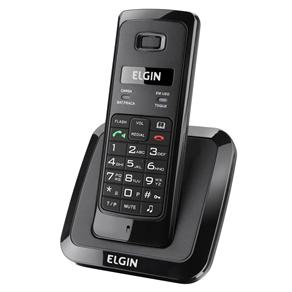 Telefone Sem Fio Elgin TSF-3500 com DECT 6.0 e Viva-voz - Preto