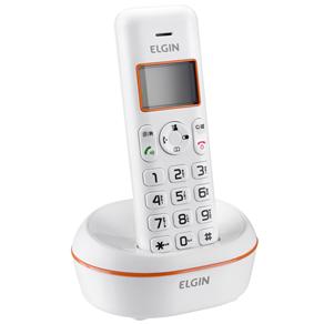 Telefone Sem Fio Elgin TSF-5002 com DECT 6.0, Viva-voz e Identificador de Chamadas - Branco