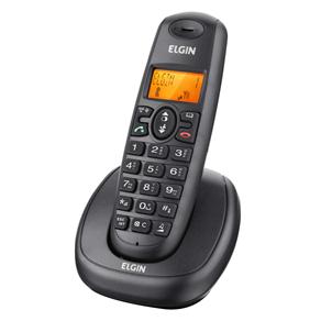 Telefone Sem Fio Elgin TSF-7001 com Tecnologia DECT 6.0, Identificador de Chamadas, Viva Voz e Display Iluminado - Preto