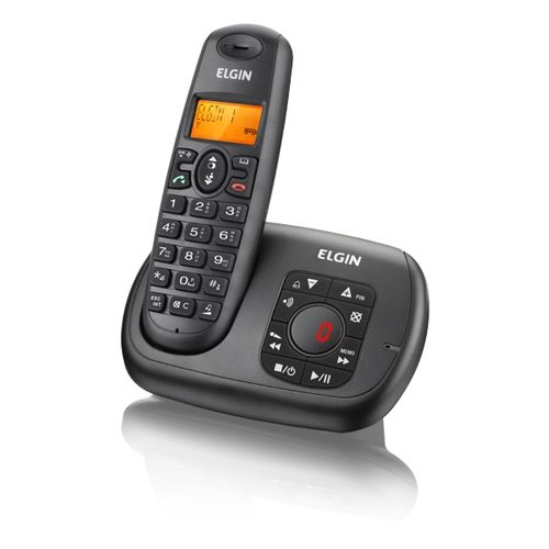 Telefone Sem Fio Elgin TSF 700SE C/ Secretária Eletrônica, Bina, Viva Voz, Hora, Data, Alarme