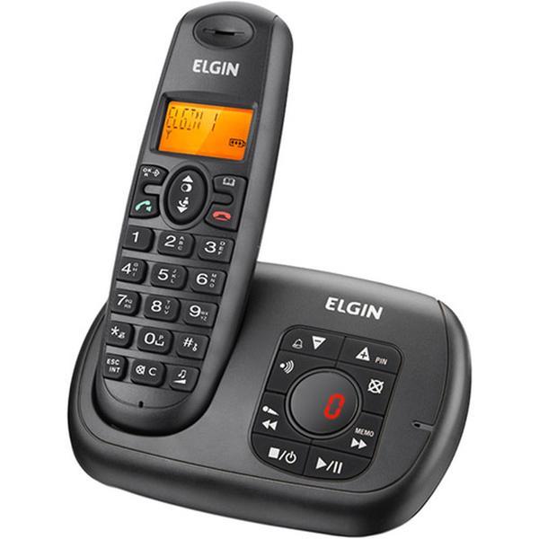 Telefone Sem Fio Elgin TSF-700SE Preto com Secretária Eletrônica e Identificador de Chamada
