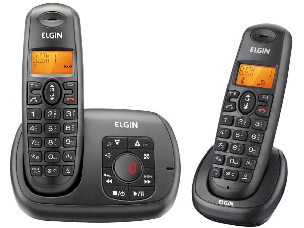 Telefone Sem Fio Elgin TSF 702SE + 1 Ramal - Identificador de Chamadas Viva Voz Sec. Eletrônica