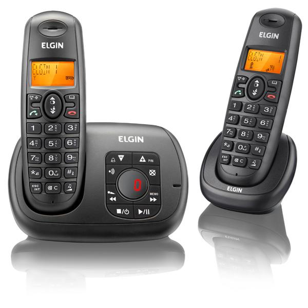 Telefone Sem Fio Elgin TSF 702SE Dect 6.0 Bina Secretaria Eletrônica