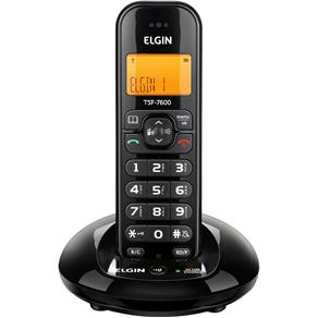 Telefone Sem Fio Elgin Tsf - 7600 com Identificador de Chamadas - Preto - Bivolt