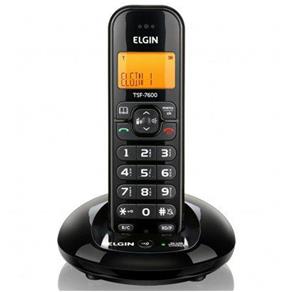 Telefone Sem Fio Elgin TSF 7600 - Identificador de Chamada Viva Voz Conferência