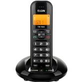 Telefone Sem Fio Elgin TSF 7600, Preto, Viva Voz, Identificador de Chamadas