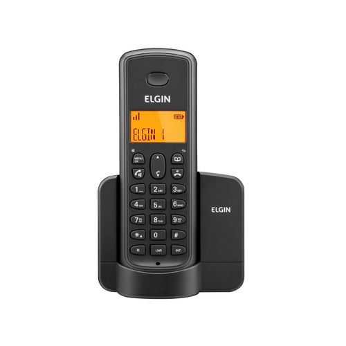 Telefone Sem Fio Elgin Tsf 8001 - Identificador de Chamada Viva Voz Preto