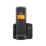 Telefone Sem Fio Elgin Tsf 8001 - Identificador de Chamada Viva Voz Preto
