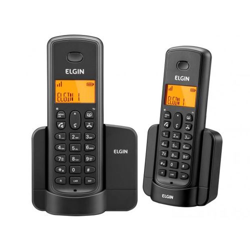 Telefone Sem Fio Elgin Tsf8002 + 1 Ramal - Identificador de Chamada Viva Voz Preto