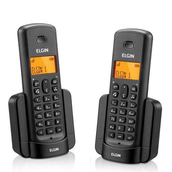 Telefone Sem Fio Elgin TSF8002 + 1 Ramal - Identificador de Chamada Viva Voz Preto