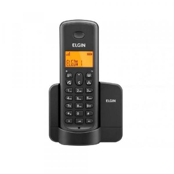 Telefone Sem Fio Elgin TSF8001 - Identificador de Chamada Viva Voz - Preto
