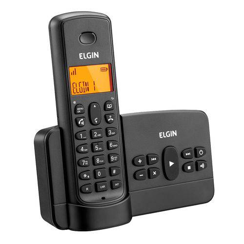 Telefone Sem Fio Elgin TSF800SE Preto - Agenda, Acesso Remoto, Viva Voz