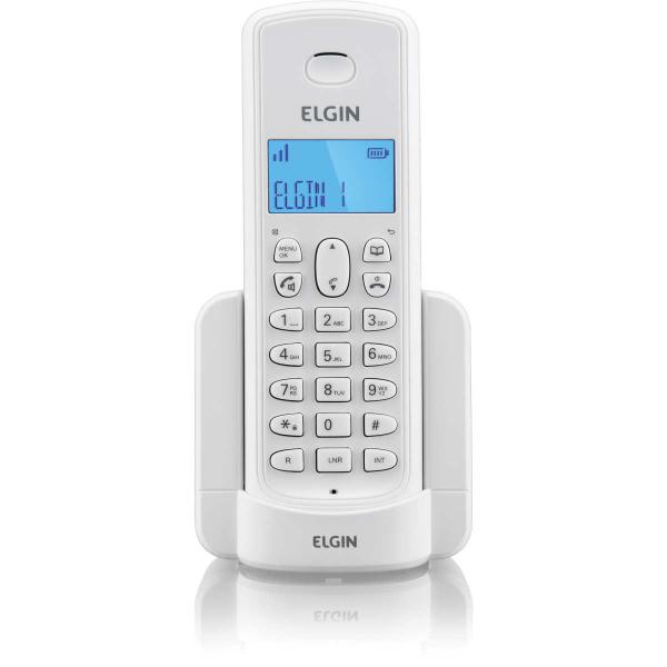 Telefone Sem Fio Identificador de Chamadas TSF8001 Branco - Elgin