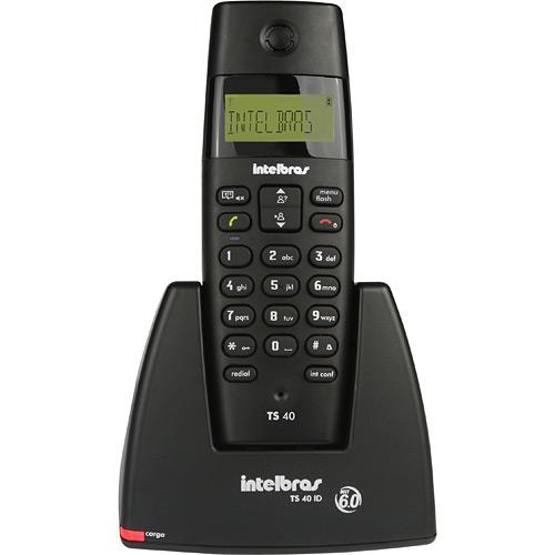 Telefone Sem Fio Intelbras Dect TS 40 C Base + Ramal