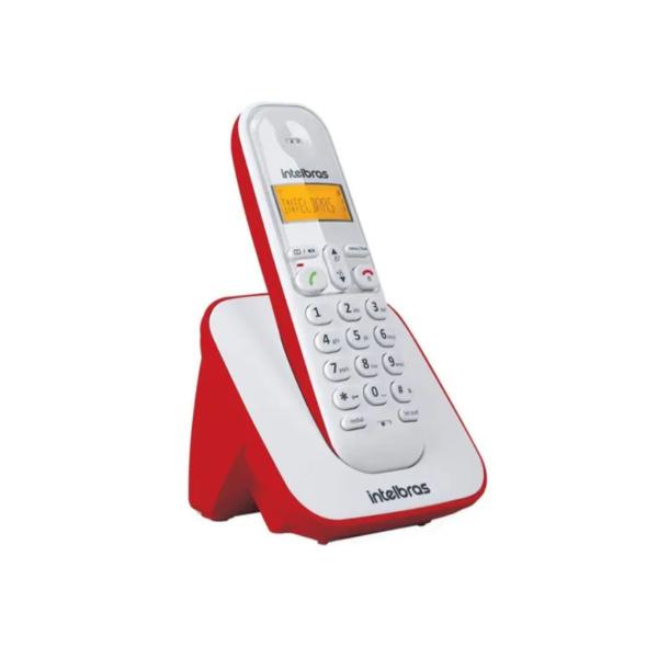 Telefone Sem Fio Intelbras Ts 3110 Br Vermelho e Branco