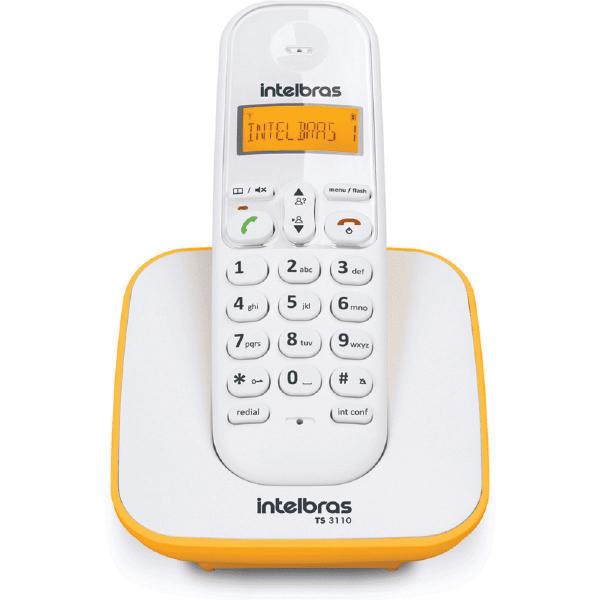 Telefone Sem Fio Intelbras Ts 3110 Branco/ Amarelo