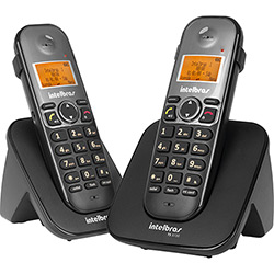 Tamanhos, Medidas e Dimensões do produto Telefone Sem Fio Intelbras TS 5122 com Ramal Preto