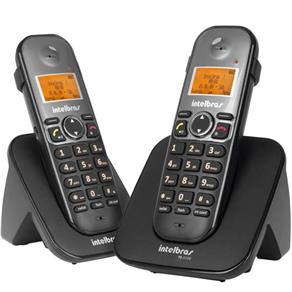 Telefone Sem Fio Intelbrás Ts 5122 Viva Voz Teclado Luminoso 1 Ramal - Preto