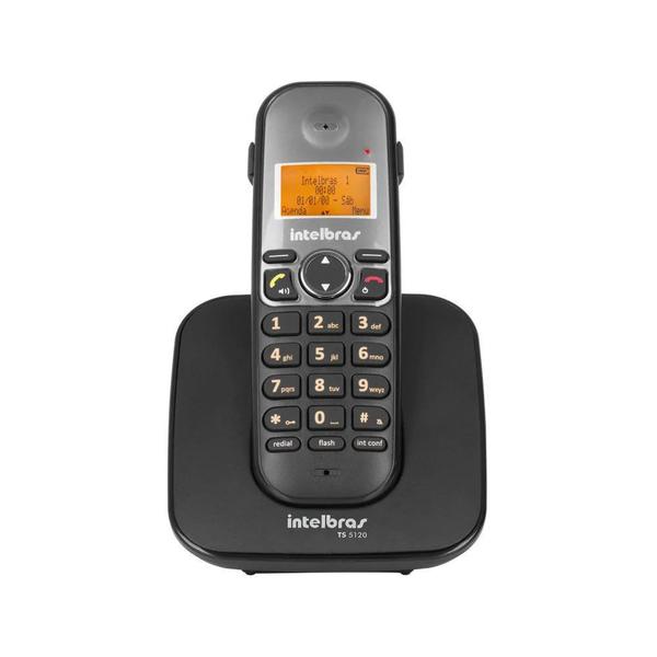 Telefone Sem Fio Intelbras Ts 5120 com Viva-voz Preto - 4125120
