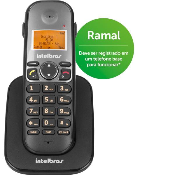 Telefone Sem Fio Intelbras TS 5121 Ramal Preto