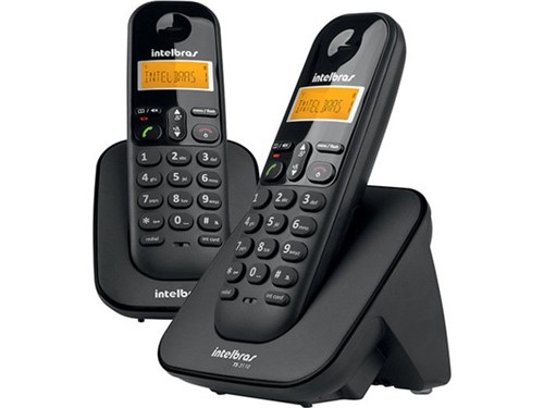 Telefone Sem Fio Intelbras Ts3112 Id com 2 Ramais Preto