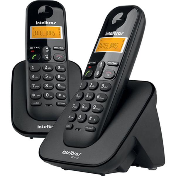 Telefone Sem Fio Intelbras TS3112 ID com 2 Ramais