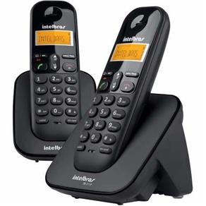 Telefone Sem Fio Intelbras TS3112 ID, 2 Ramais - Preto