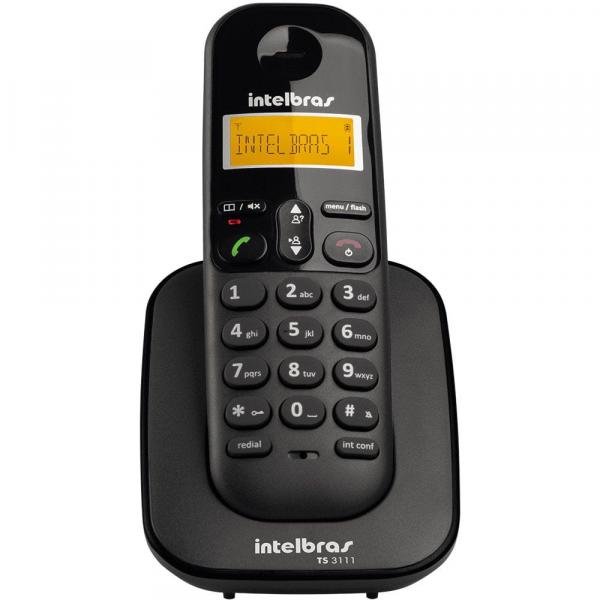 Telefone Sem Fio Intelbras TS3111 Ramal Preto