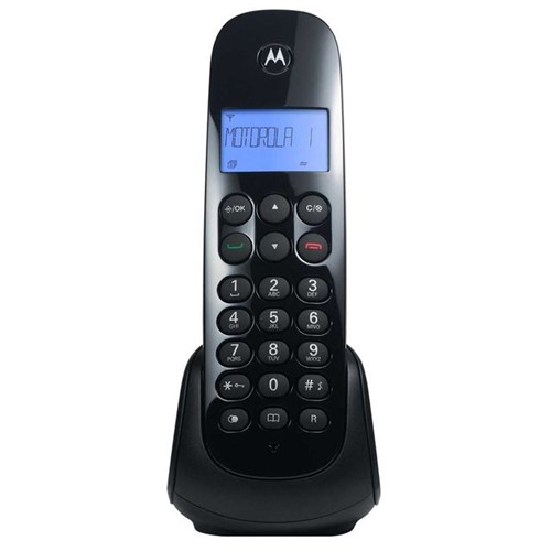 Tudo sobre 'Telefone Sem Fio Moto 700 Identificador de Chamada Motorola Preto Preto'
