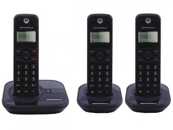 Telefone Sem Fio Motorola Até 5 Ramais - Identificador de Chamadas Gate4000-MRD3